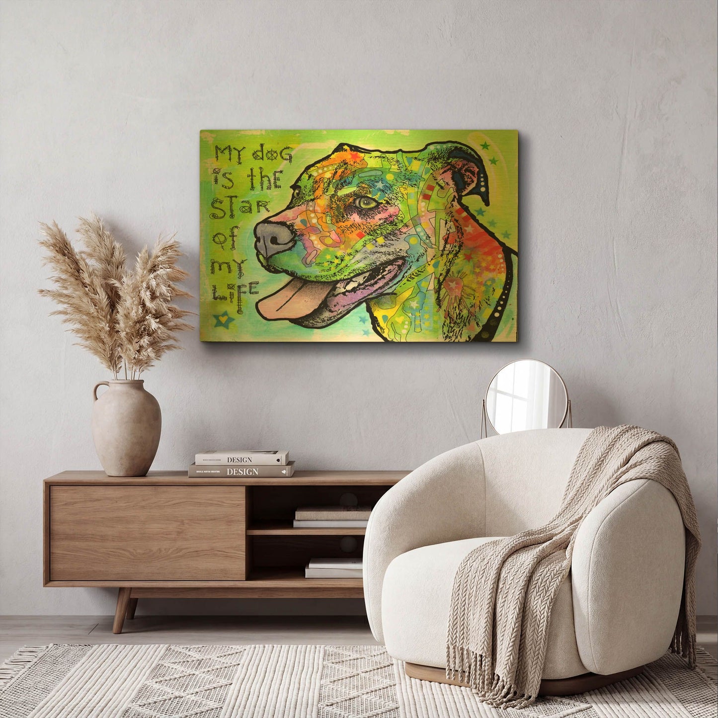 'The Star of My Life' By Dean Russo Gold Metal Wall Art