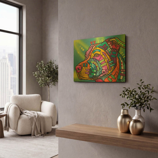 'Bailey' By Dean Russo Gold Metal Wall Art