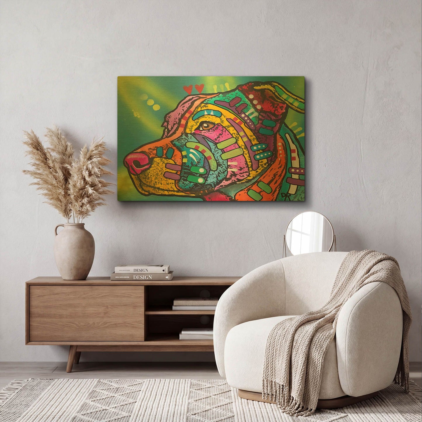 'Bailey' By Dean Russo Gold Metal Wall Art