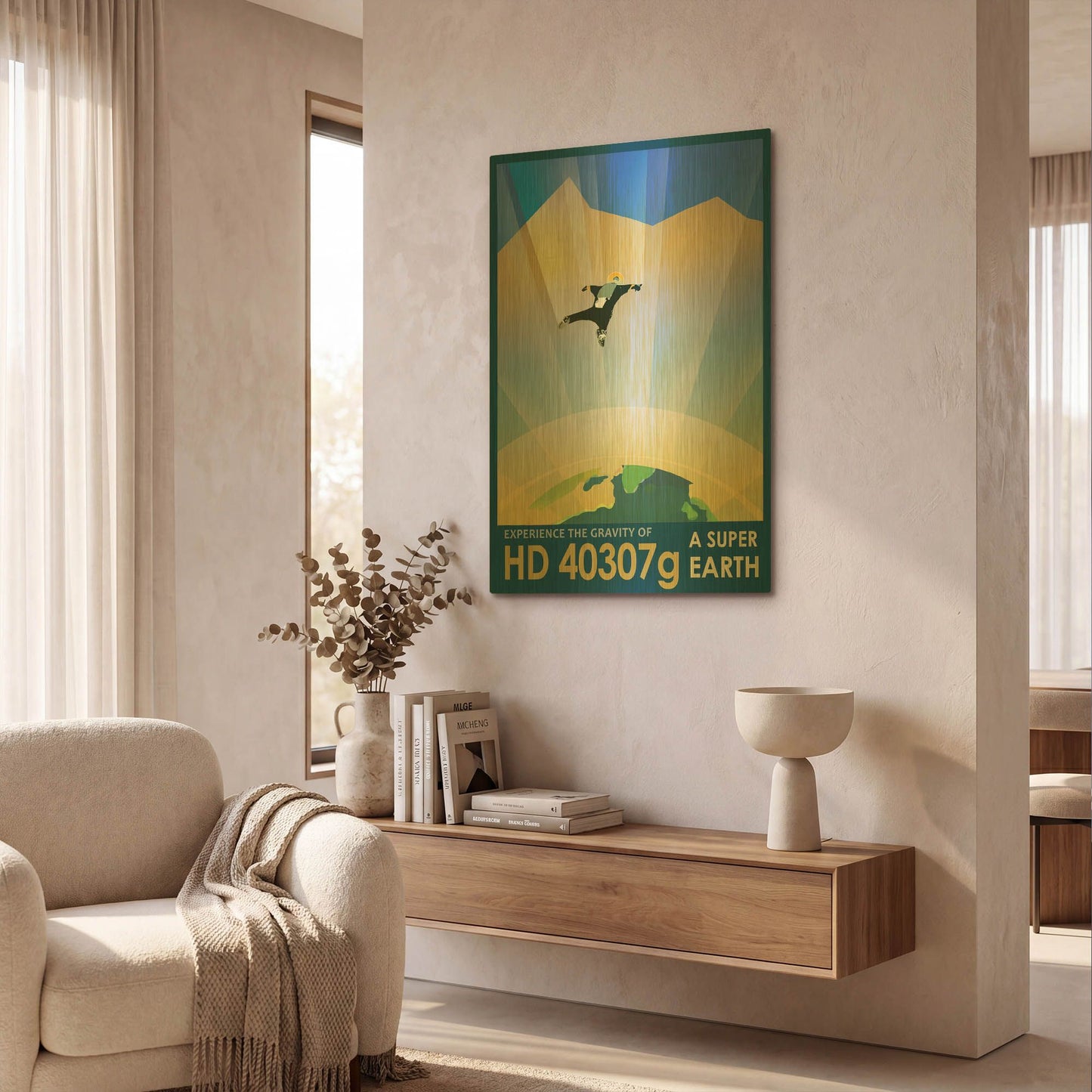 'Hd40307g' By NASA Posters Gold Metal Wall Art
