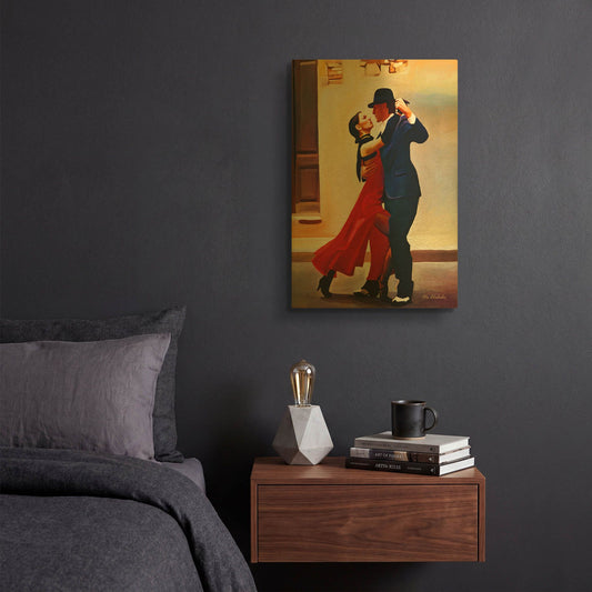 'Dance' By Ata Alishahi Gold Metal Wall Art