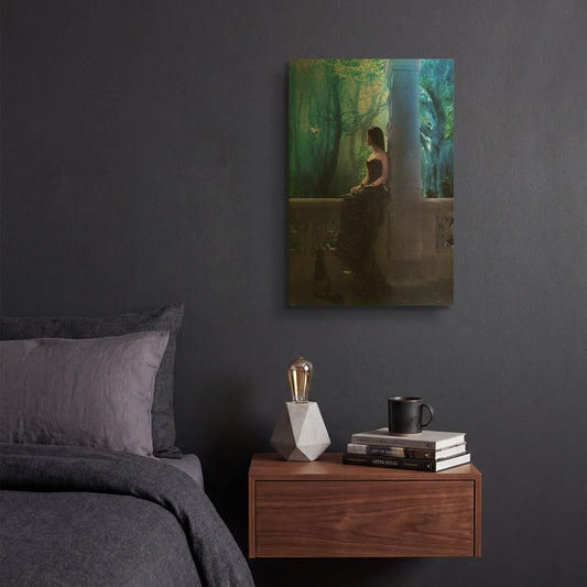 'Princess Castel' By Ata Alishahi Gold Metal Wall Art