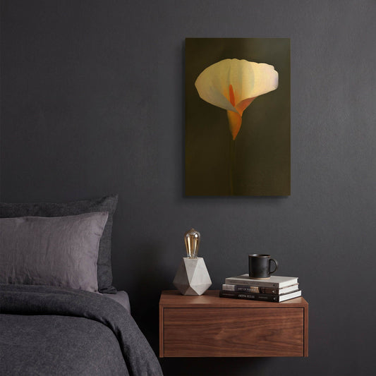 'Beautiful Flower' By Ata Alishahi Gold Metal Wall Art