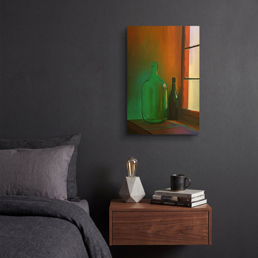'Big Bottle' By Ata Alishahi Gold Metal Wall Art