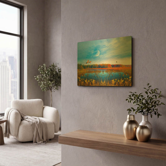 'Nature Collection 40' By Ata Alishahi Gold Metal Wall Art