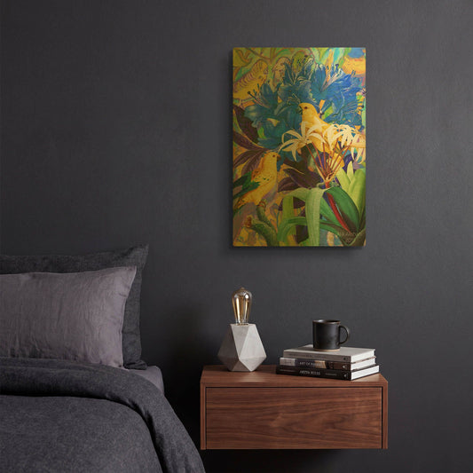 'Bird Kingdom 2' By Ata Alishahi Gold Metal Wall Art