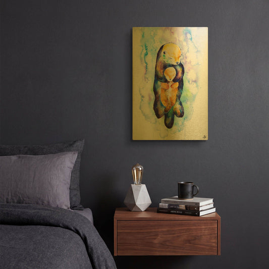 'Dream On' By Marc Allante Gold Metal Wall Art