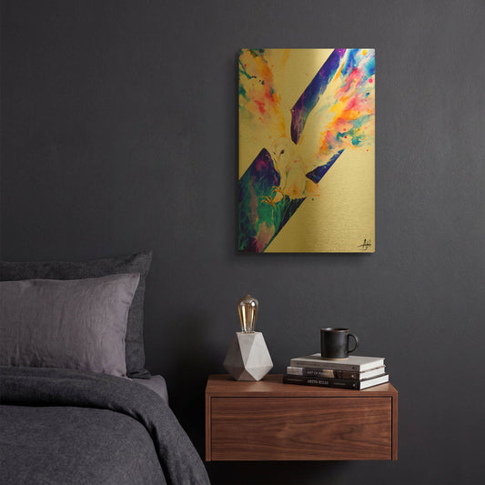 'Hector' By Marc Allante Gold Metal Wall Art