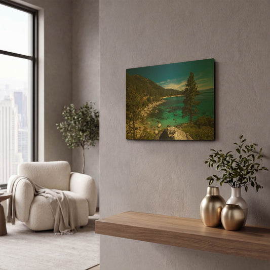 'Nature Walk' By Natalie Mikaels Gold Metal Wall Art