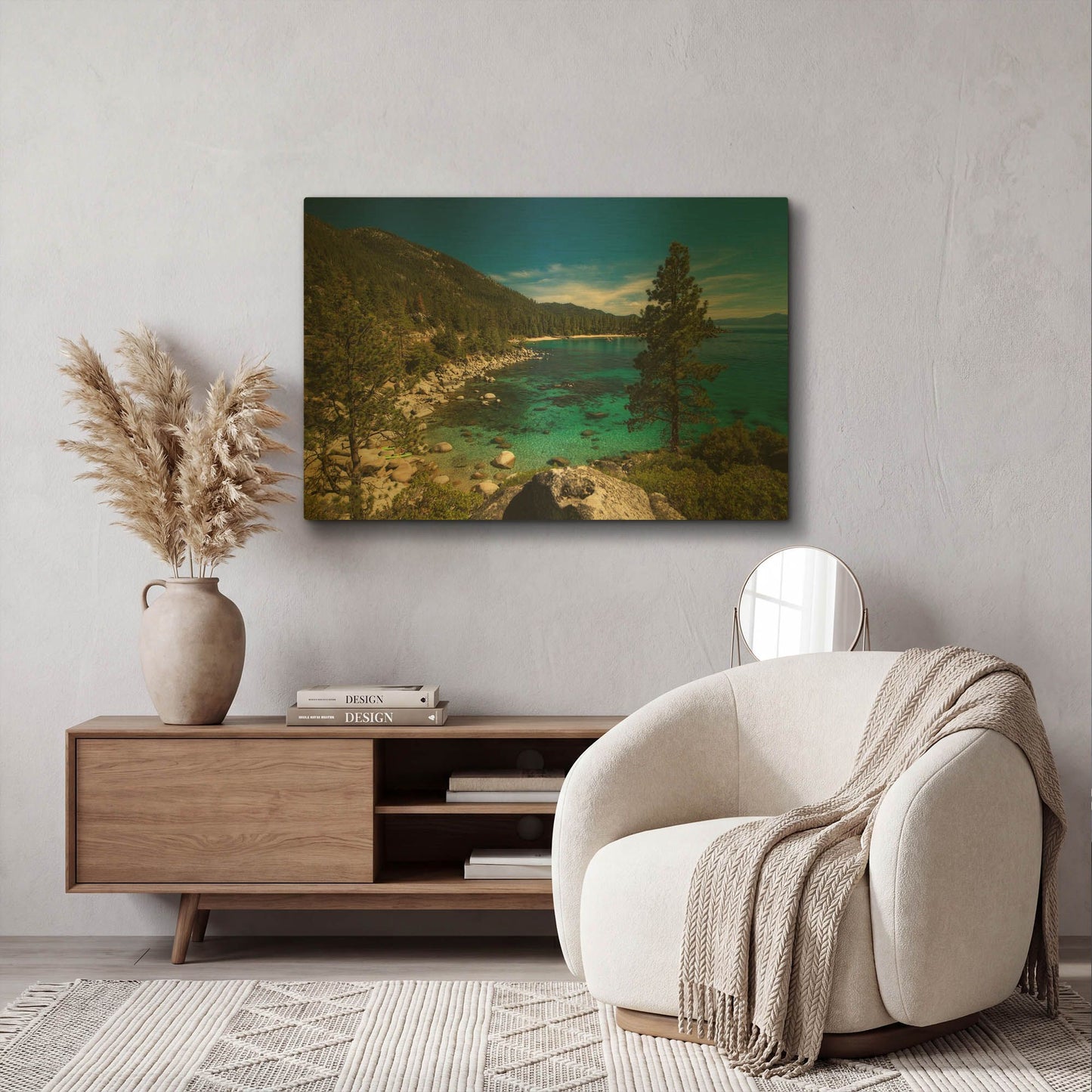 'Nature Walk' By Natalie Mikaels Gold Metal Wall Art