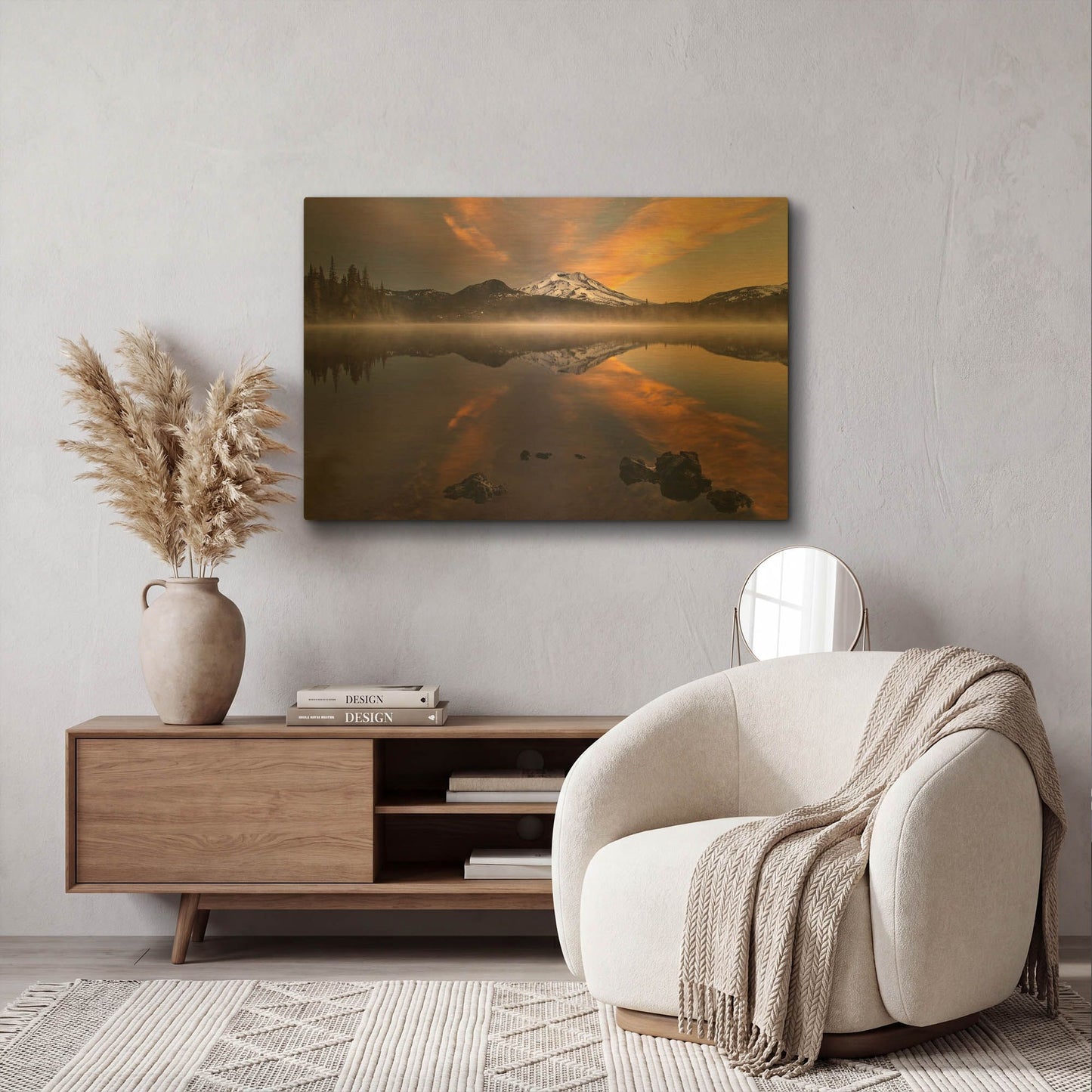 'Awaken' By Natalie Mikaels Gold Metal Wall Art