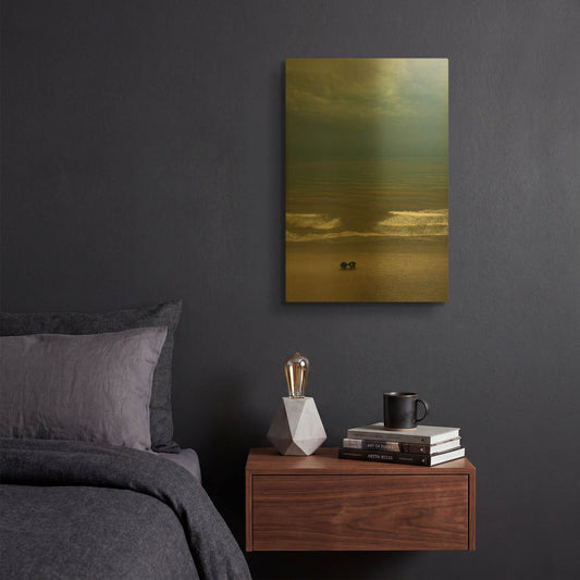 'After The Storm' By Natalie Mikaels Gold Metal Wall Art