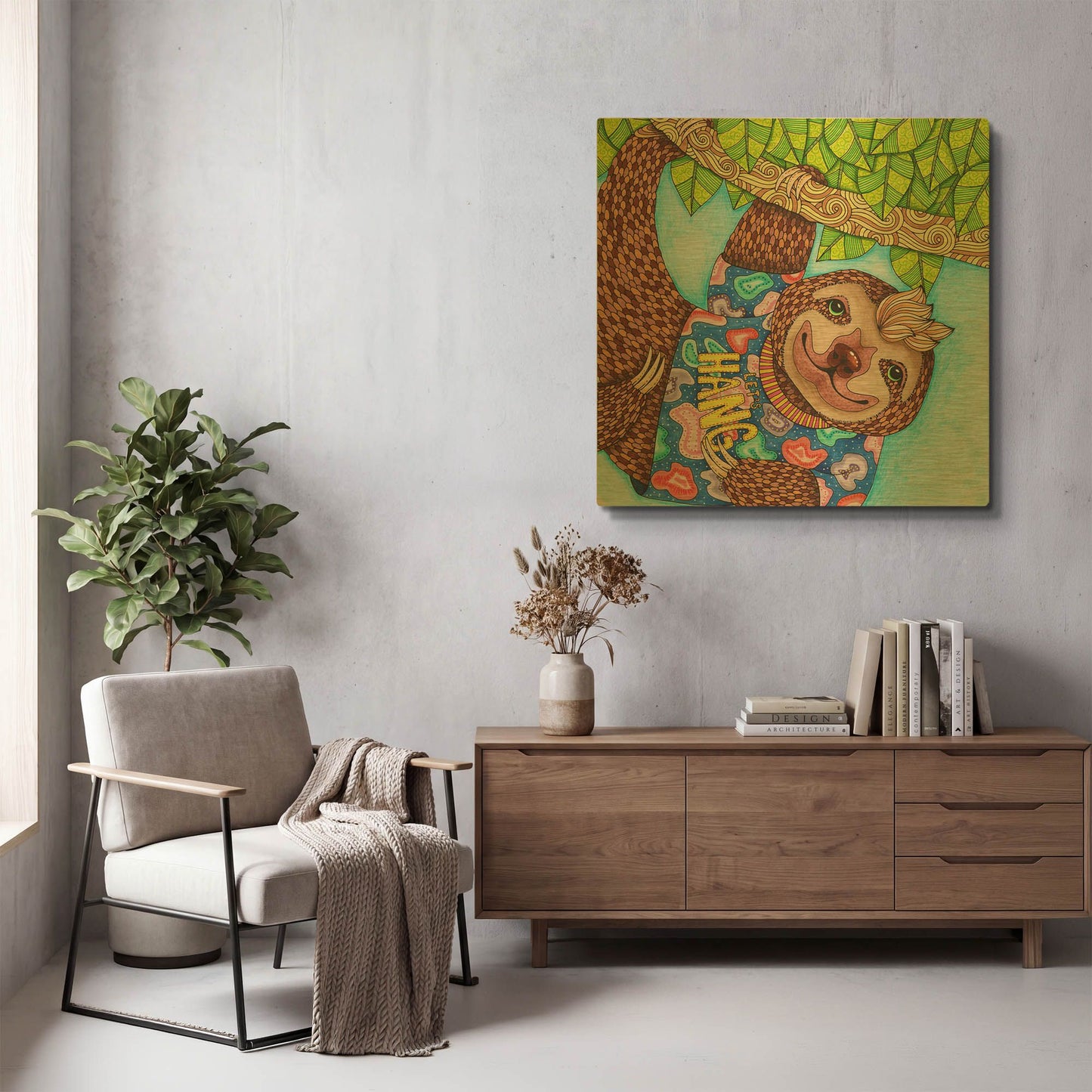 'Irresistible Animals 10' By Hello Angel Gold Metal Wall Art