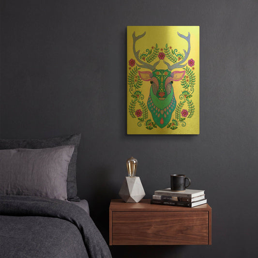 'Animals 19 color' By Hello Angel Gold Metal Wall Art