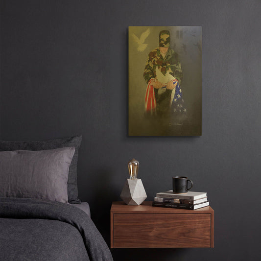 'A Prayer for Peace' By GraphINC Gold Metal Wall Art