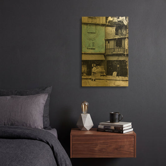 'Almost At The End Paris' By DB Waterman Gold Metal Wall Art