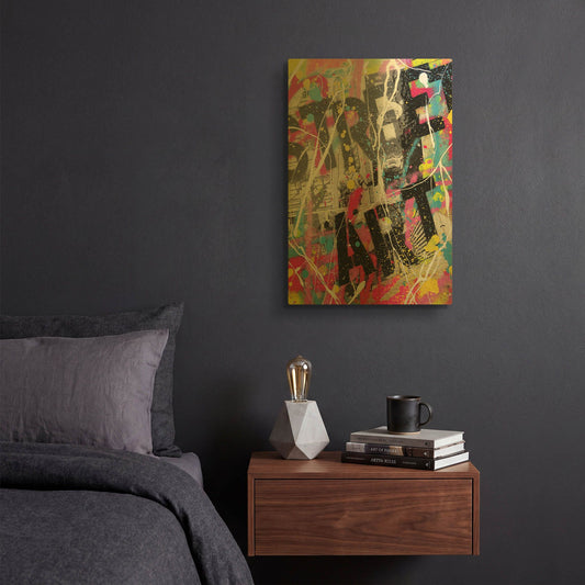 'Street Art' By David Drioton Gold Metal Wall Art