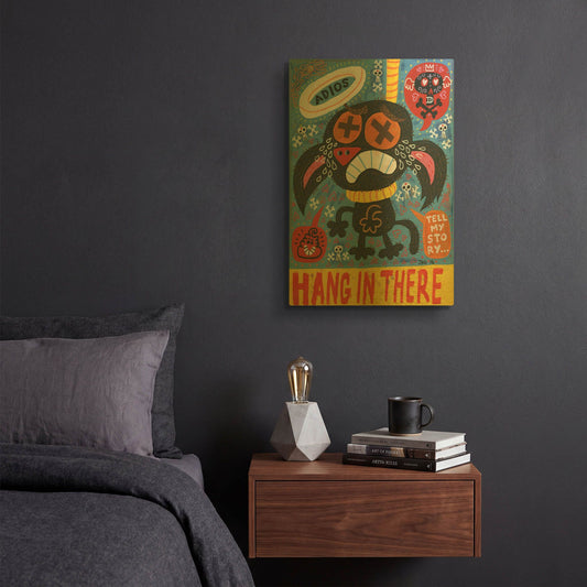 'Pare de Sufrir G817D RAW' By Jorge R. Gutierrez Gold Metal Wall Art