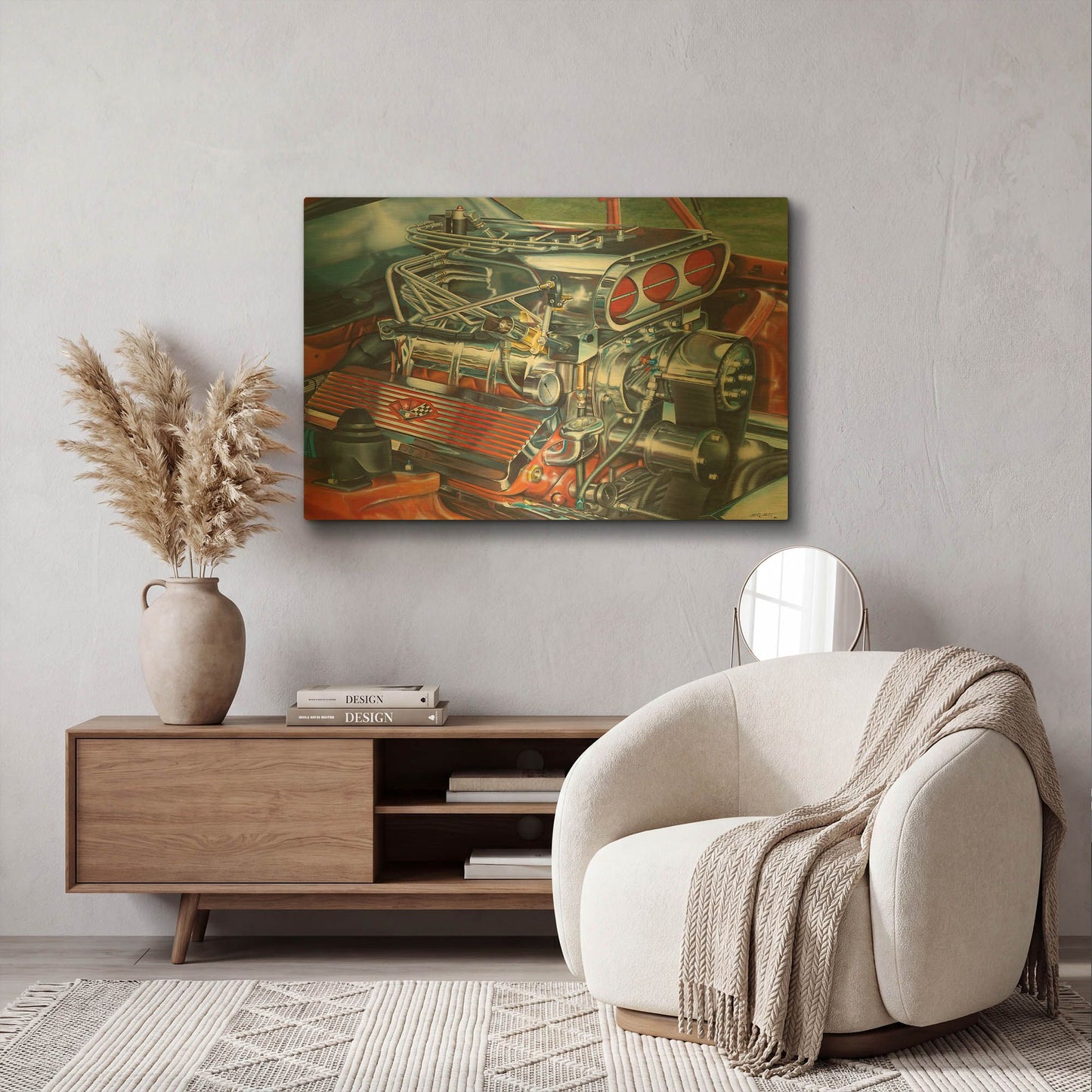 'Horse Power' By Ed Roberts Gold Metal Wall Art