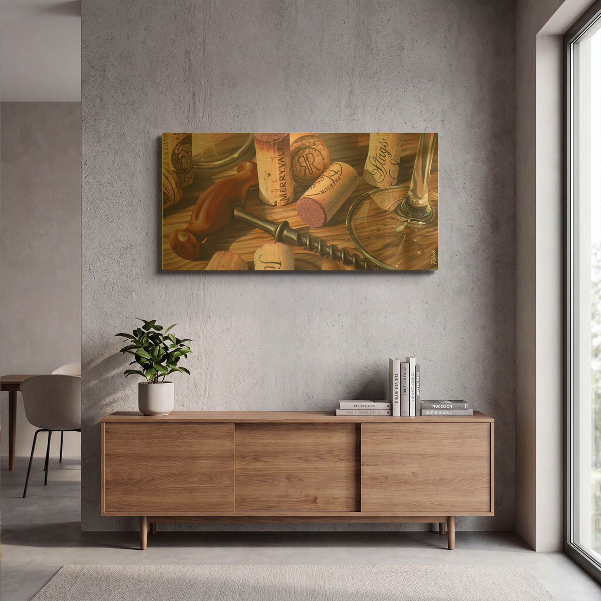 'Weekend At The Cabin' By Ed Roberts Gold Metal Wall Art