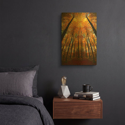 'Beginning of Autumn' By Philippe Sainte Gold Metal Wall Art