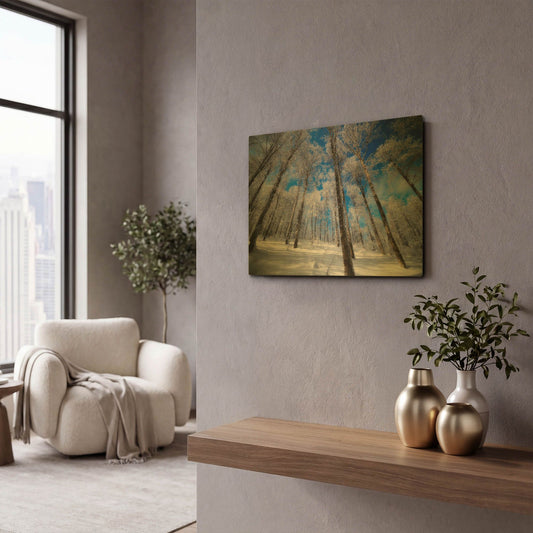 'Crystal Vision' By Philippe Sainte Gold Metal Wall Art