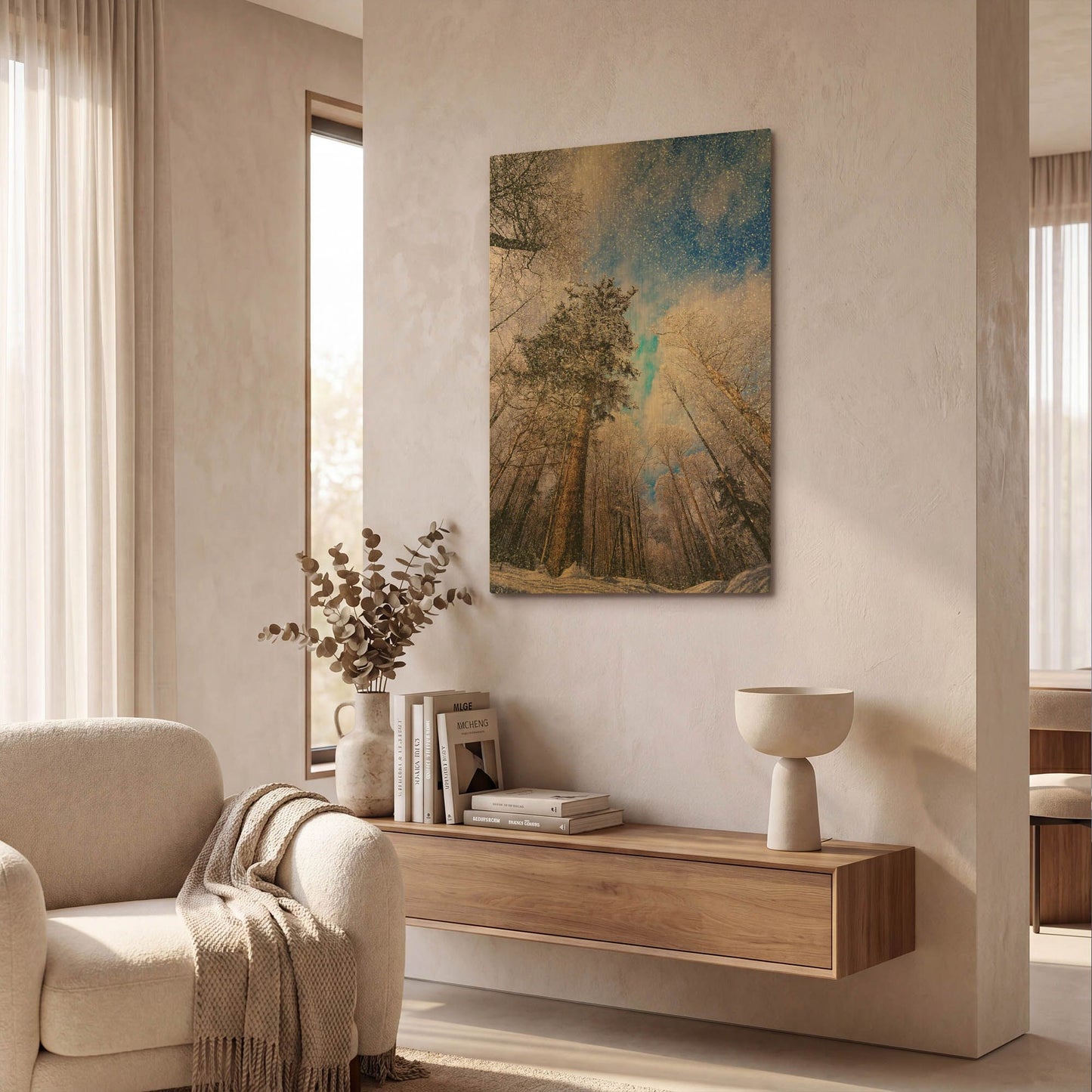 'Let it snow' By Philippe Sainte Gold Metal Wall Art