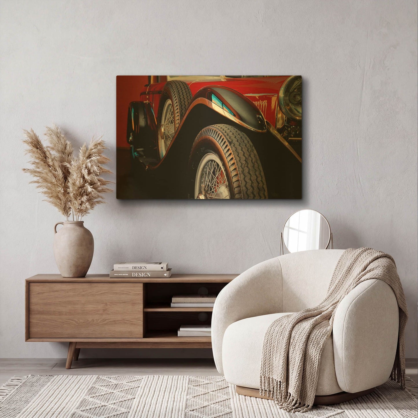 'Mercedez - Benz 1929' By Philippe Sainte Gold Metal Wall Art