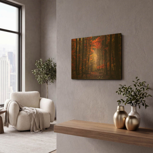 'Orton Wood' By Philippe Sainte Gold Metal Wall Art
