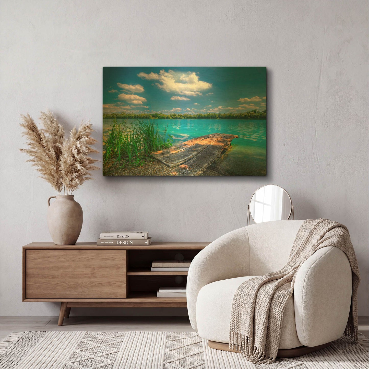 'Sunny Day' By Philippe Sainte Gold Metal Wall Art