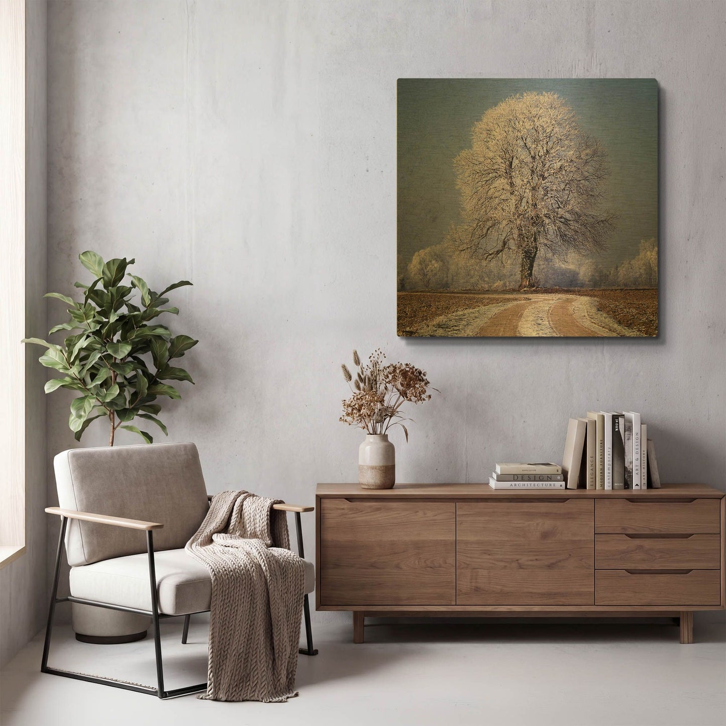 'The Sounds Of Silence' By Philippe Sainte Gold Metal Wall Art