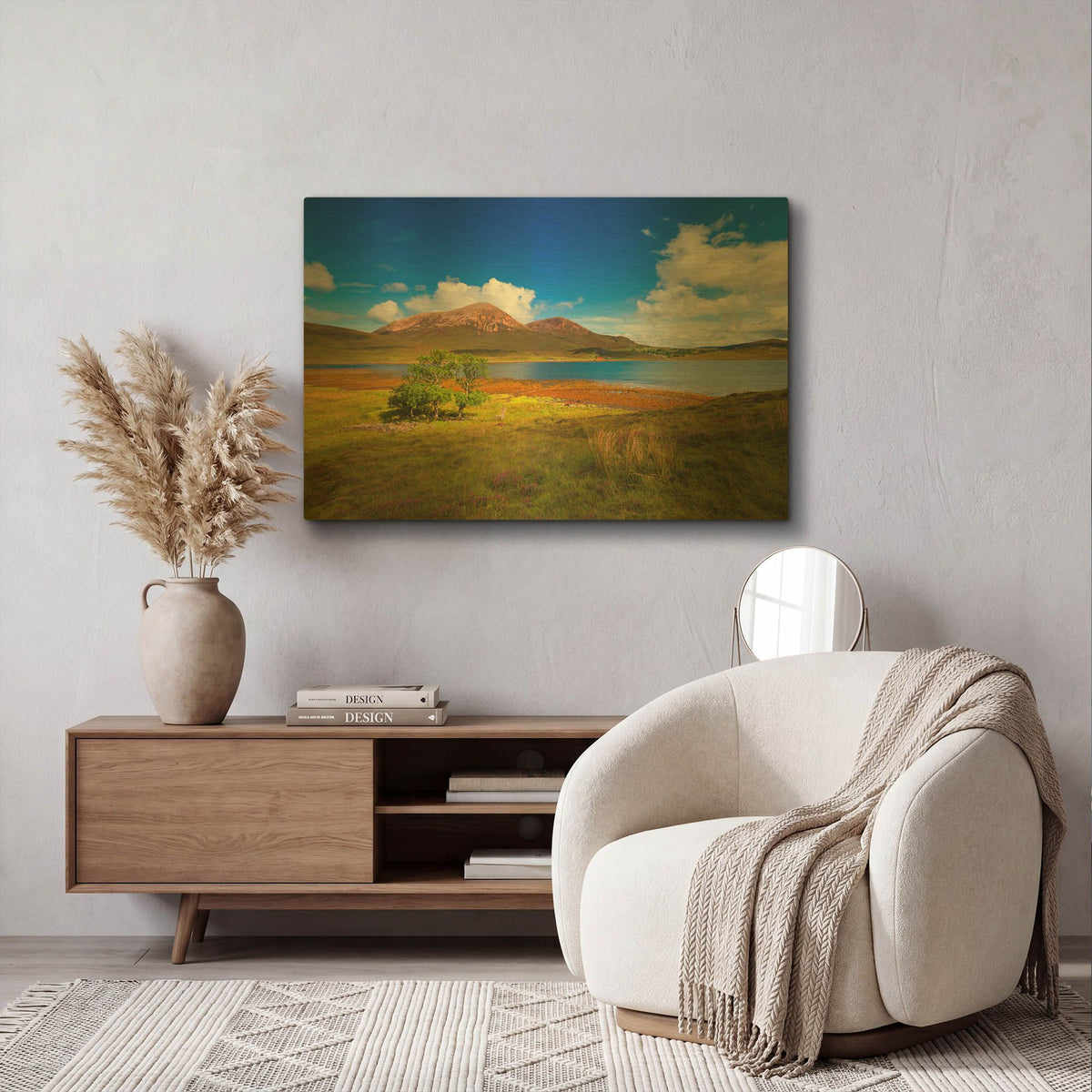 'Light Trees' By Philippe Sainte Gold Metal Wall Art