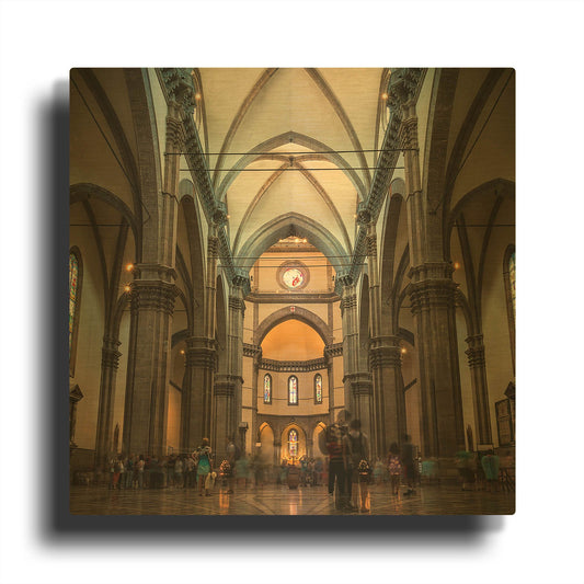 'Silent chaos' By Giuseppe Torre Gold Metal Wall Art