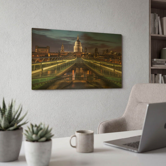 'Symmetries Of London' By Giuseppe Torre Gold Metal Wall Art