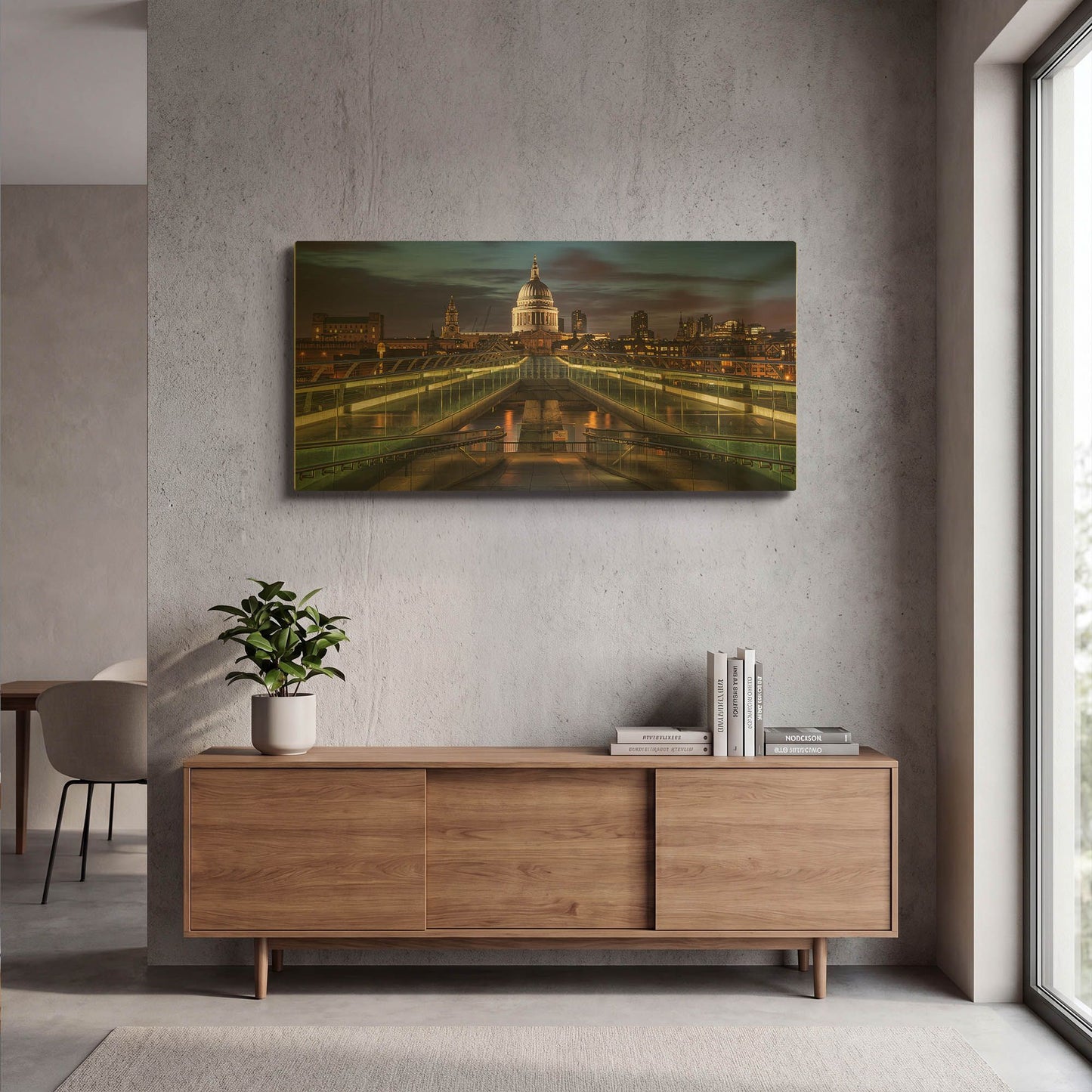 'Symmetries Of London' By Giuseppe Torre Gold Metal Wall Art