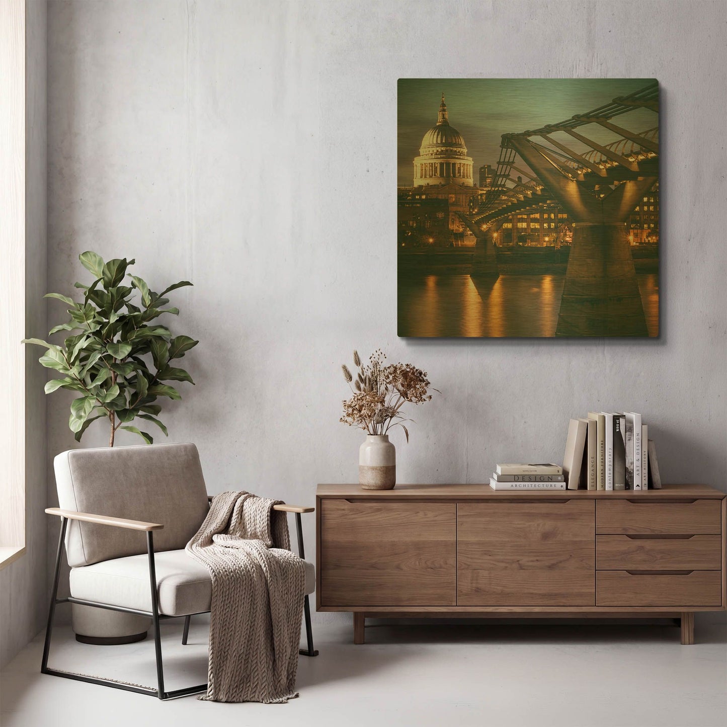 'The Dome' By Giuseppe Torre Gold Metal Wall Art
