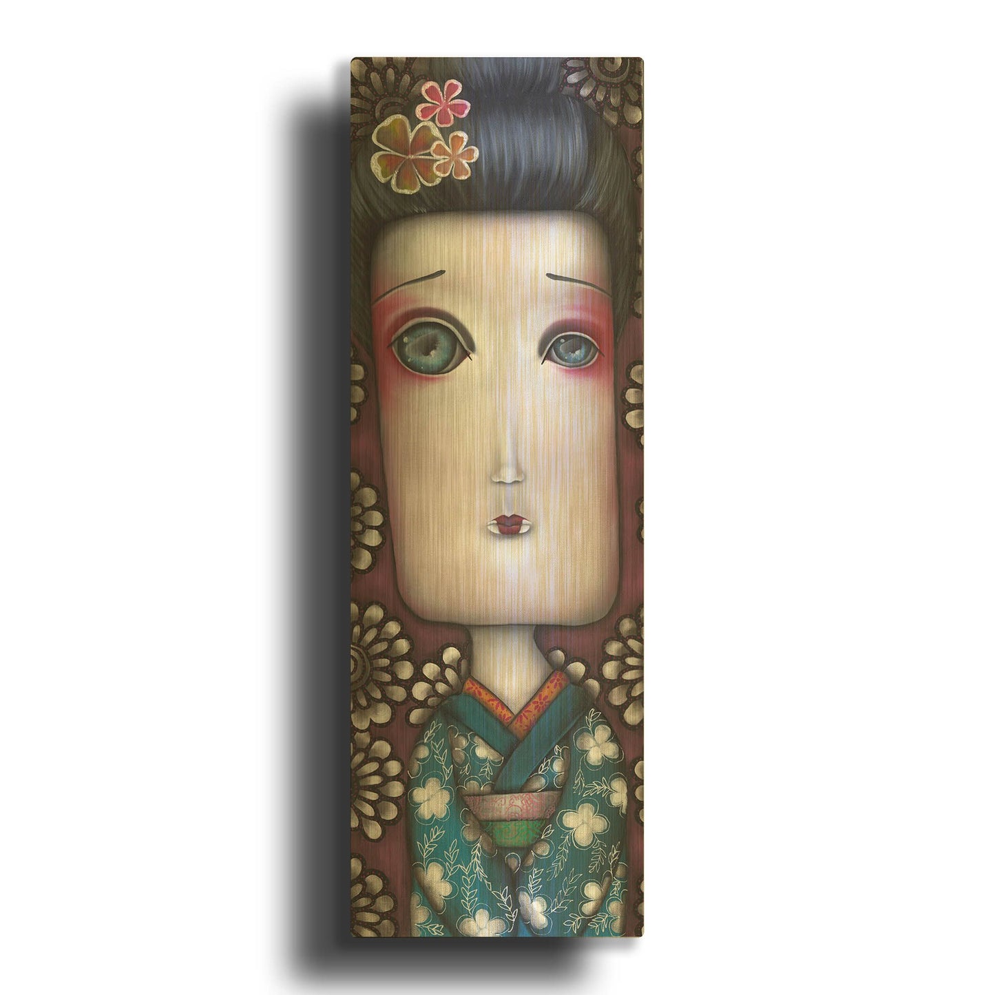 'Inevitable Silence' By Abril Andrade Gold Metal Wall Art