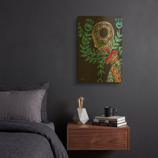 'Innermost' By Abril Andrade Gold Metal Wall Art