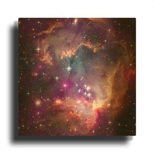 'Magellanic Cloud' By NASA Space Photos Gold Metal Wall Art