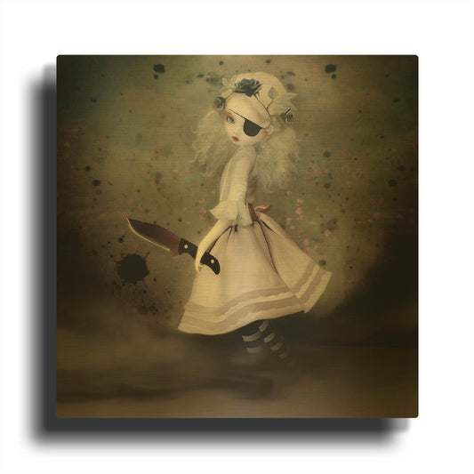 'Broken Dawn' By Art and Ghosts Gold Metal Wall Art