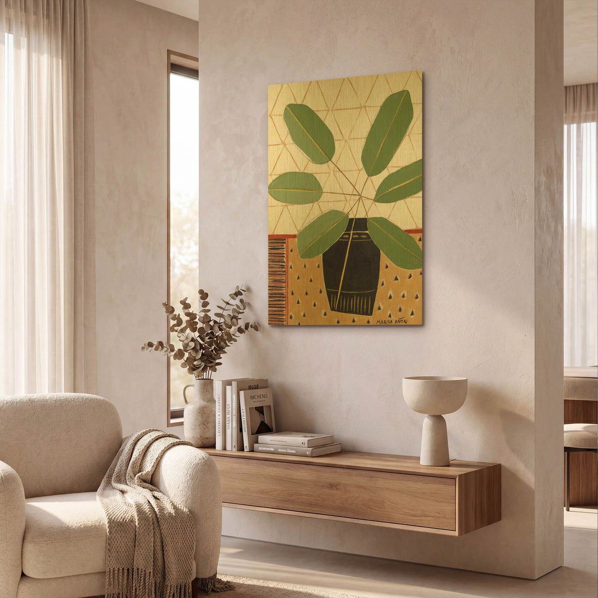 'Gold Tablecloth 4' By Marisa Anon Gold Metal Wall Art