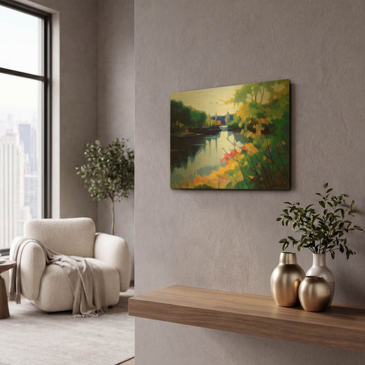 'Morning Light' By Tadashi Asoma Gold Metal Wall Art