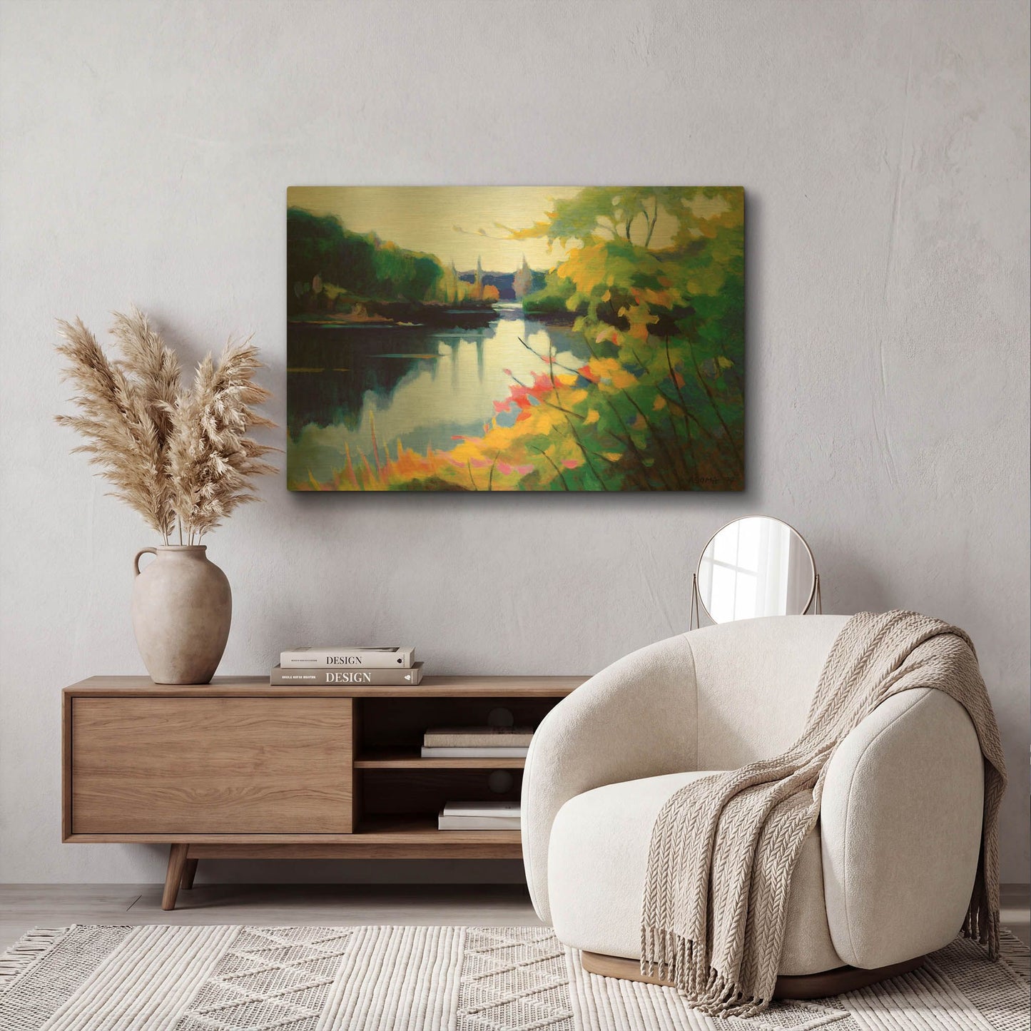 'Morning Light' By Tadashi Asoma Gold Metal Wall Art