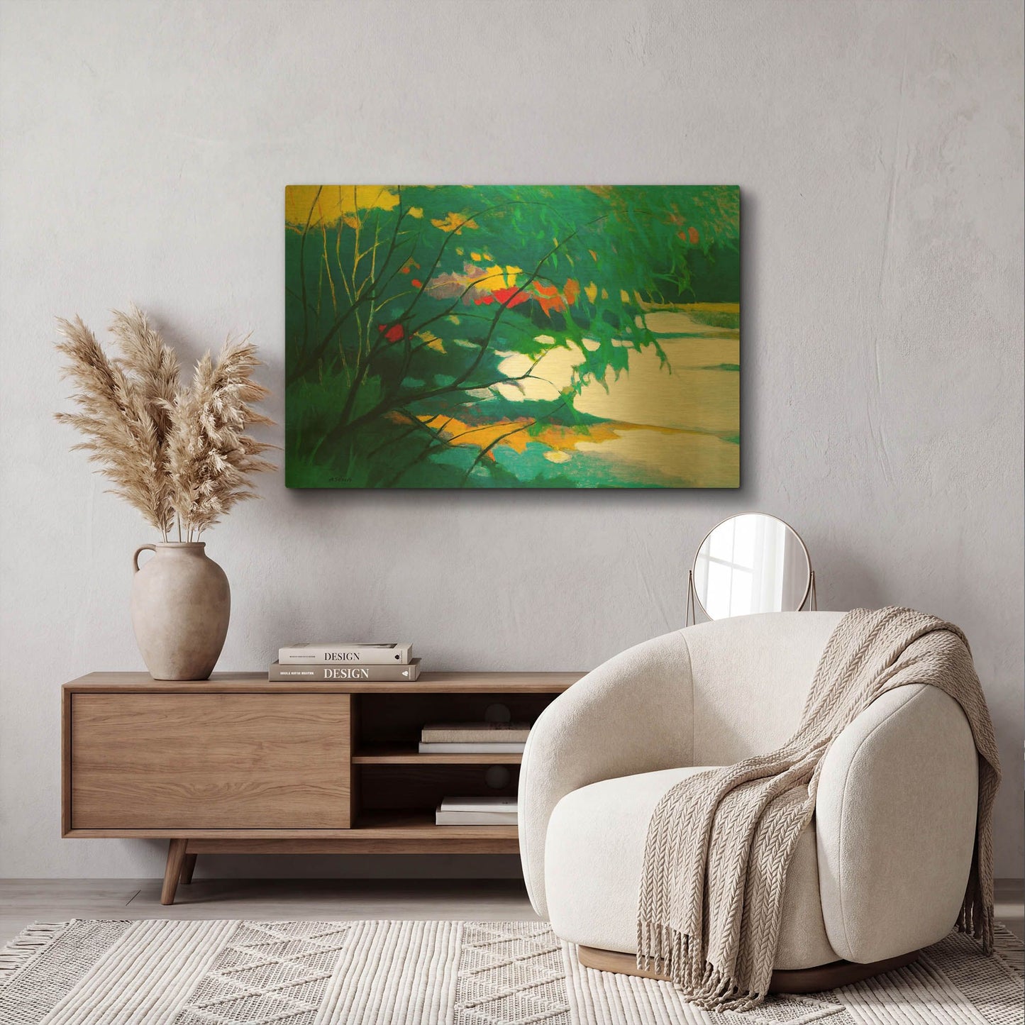 'Noonday Dreams' By Tadashi Asoma Gold Metal Wall Art