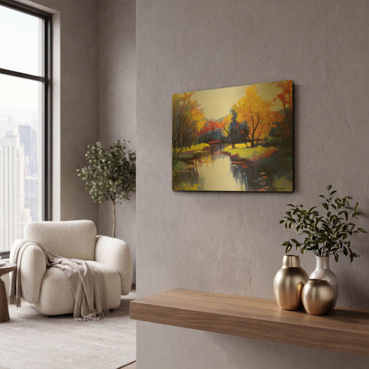 'Daybreak' By Tadashi Asoma Gold Metal Wall Art