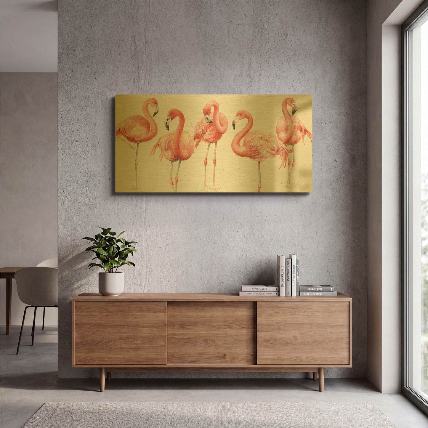 'Gracefully Pink VIII' By Lisa Audit Gold Metal Wall Art