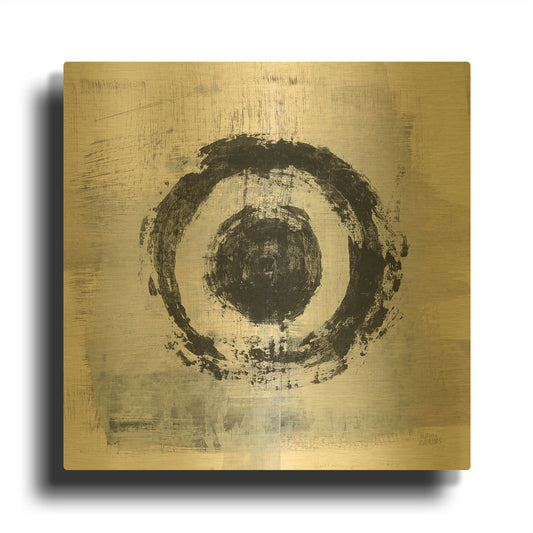 'Zen Circle II Crop' By Melissa Averinos Gold Metal Wall Art