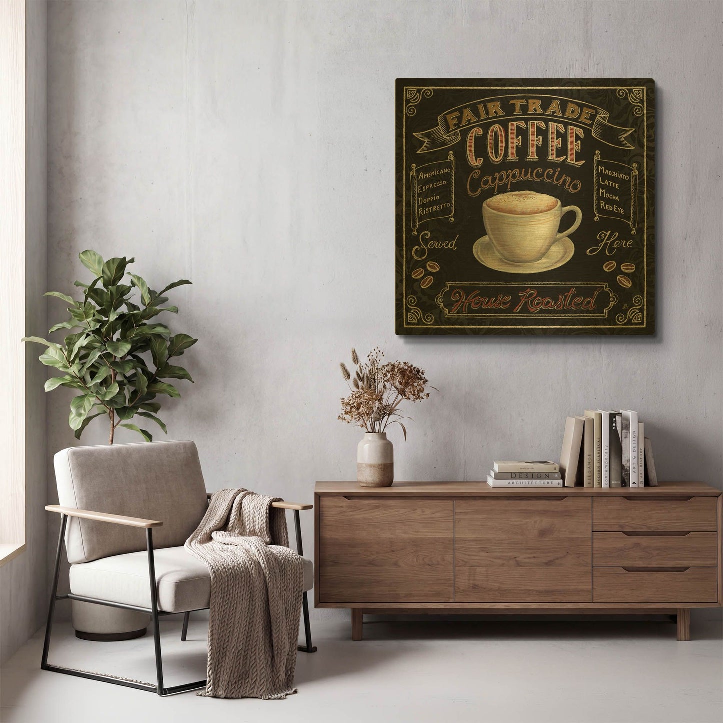 'Morning Treat Square I' By Daphne Brissonnet Gold Metal Wall Art