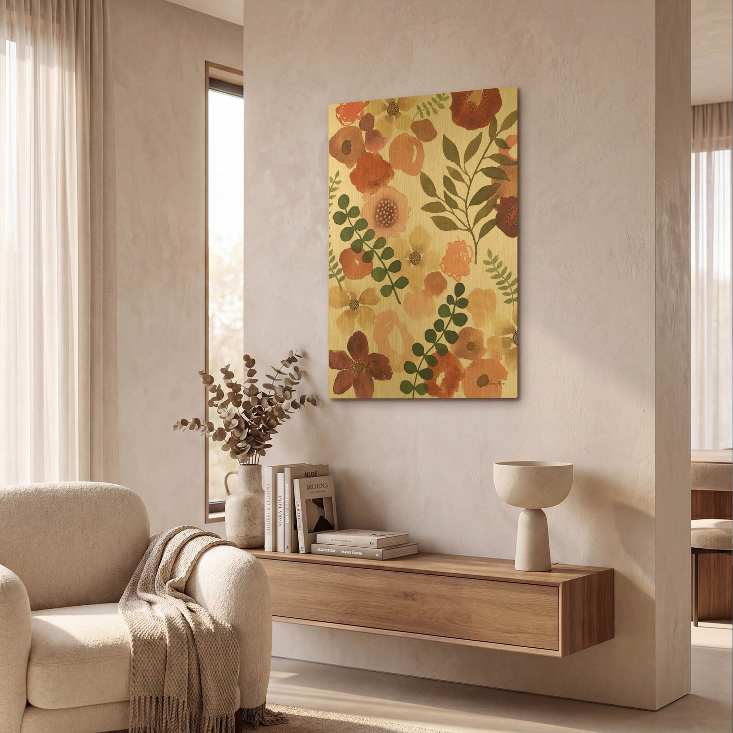 'Garden Dance III' By Laura Horn Gold Metal Wall Art