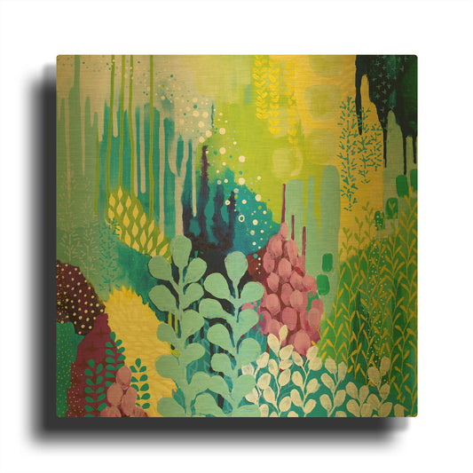 'Jewel Forest II' By Kathy Ferguson Gold Metal Wall Art